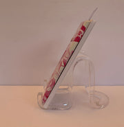 Hand-Painted Single Toggle Light Switch Cover: Red Pink Swirl Wall Decor