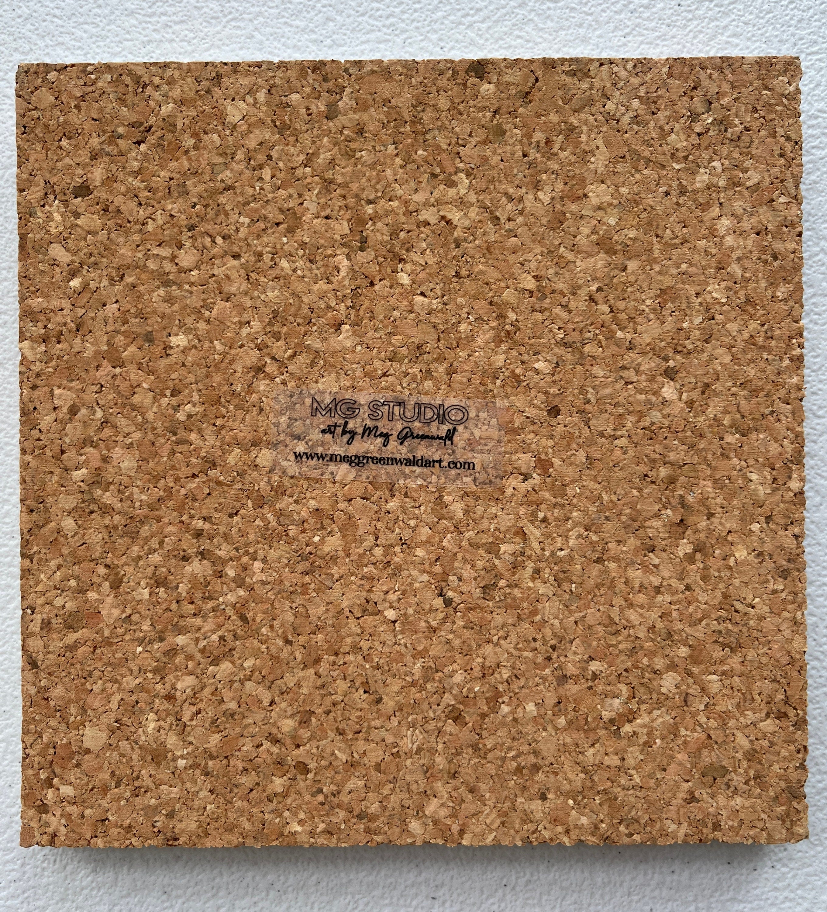 Hand-Painted Tile Trivet: Abstract Kitchen Art, Heat-Resistant