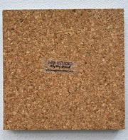 Hand Painted Red, Black and White Tile Trivet, Food-Safe, Heat-Resistant, One-of-a-Kind Kitchen Art