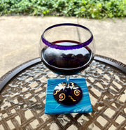 Ocean Ceramic Coaster Set: Resin Sealed Coastal Decor