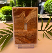 Hand-Painted Granite-Look Single Toggle Light Switch Cover