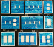 Hand-Painted Ocean Wave Light Switch Cover: Coastal Beach House Decor