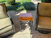 Handcrafted Epoxy Resin Accent Table