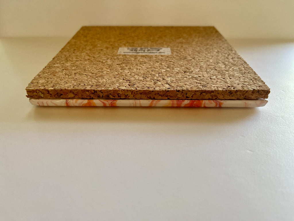 Hand-Painted Ceramic Trivet: Abstract Kitchen Art, Heat-Resistant