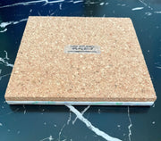 Hand Painted Blue, Green and Purple Tile Trivet,  Food-Safe, Heat-Resistant, One-of-a-kind Kitchen Art