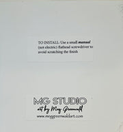 Hand-Painted Green Double Rocker Light Switch Cover