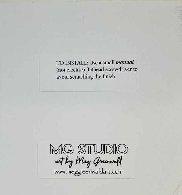 Hand-Painted Green Double Rocker Light Switch Cover