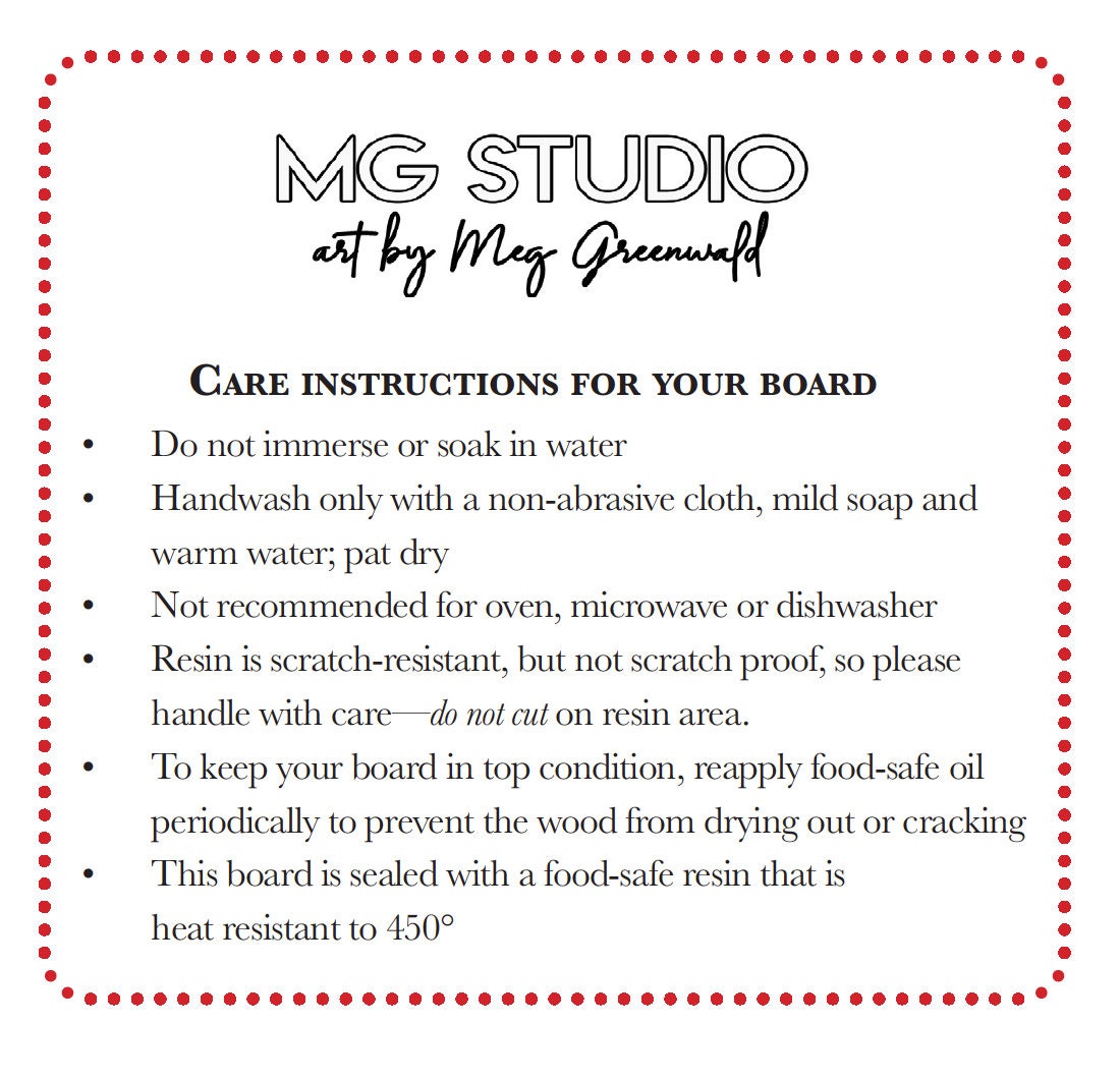 Olive Wood Mini Charcuterie Board: Pink Resin Serving Board