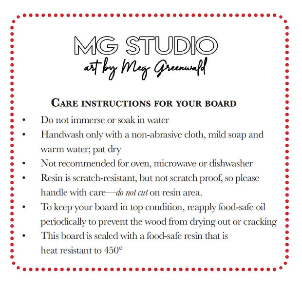 Olive Wood Mini Charcuterie Board: Pink Resin Serving Board