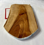 Olive Wood Cheese Board: Resin Art Serving Board (9.5" x 5.25")