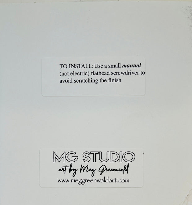 Hand-Painted Double Rocker Light Switch Cover: Light Blue Swirls