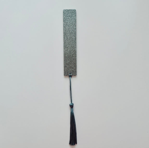Glittery Resin Bookmark with Tassel: Colorful Book Lover Gift