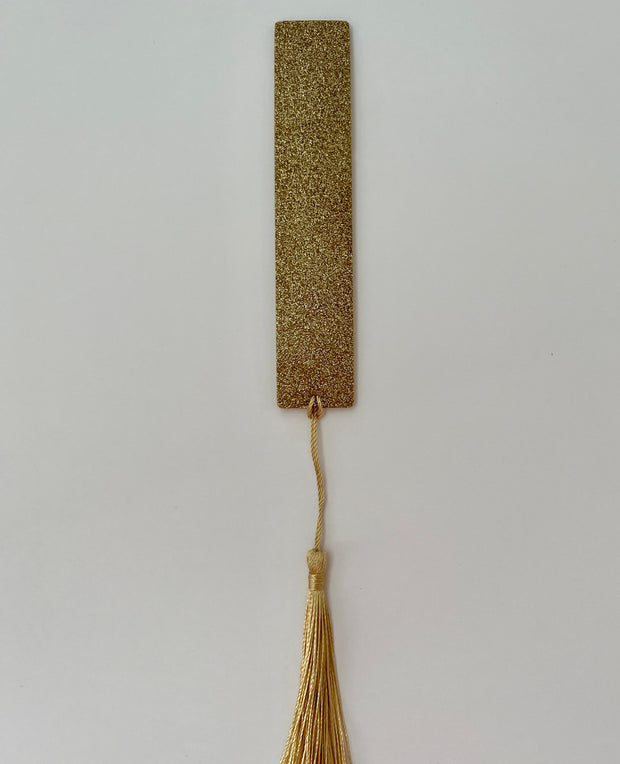 Glittery Resin Bookmark with Tassel: Colorful Book Lover Gift