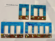 Handcrafted Seashell Light Switch Cover: Coastal Beach Decor