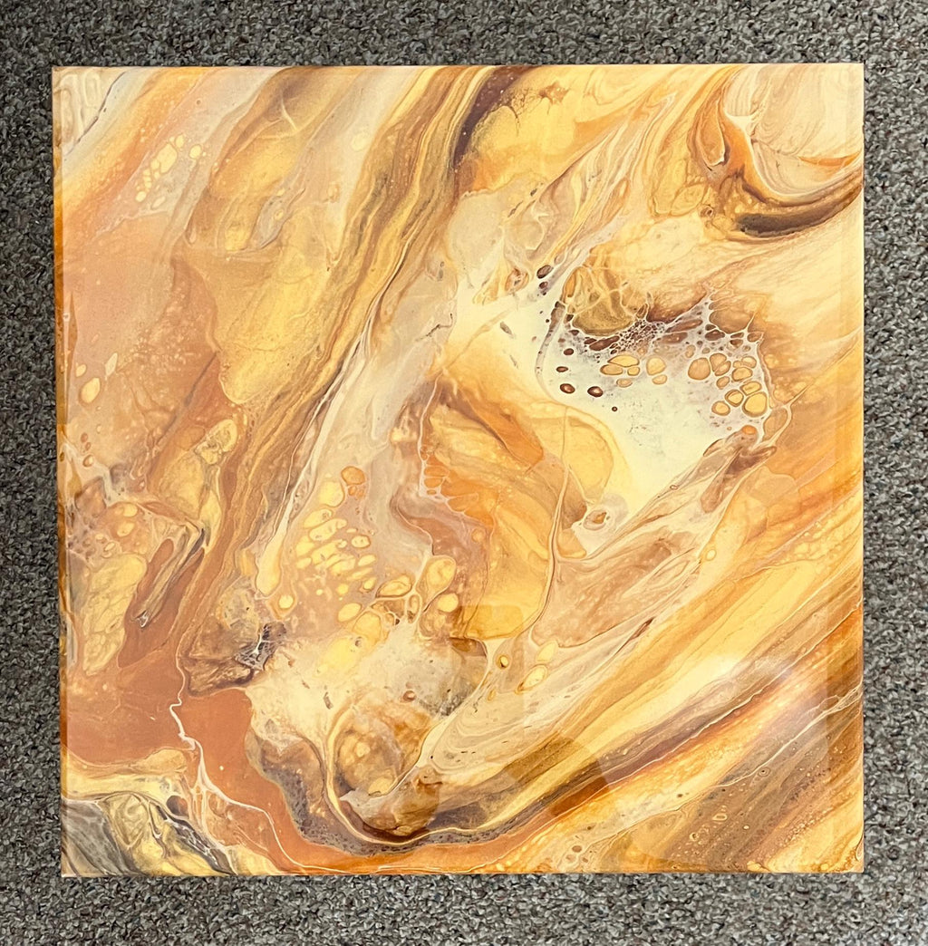 Handcrafted Epoxy Resin Accent Table