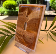 Hand-Painted Granite-Look Single Toggle Light Switch Cover