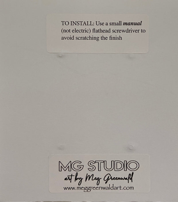 Hand Painted Double Decora Switch Plate Cover: Brown, Tan & Ivory