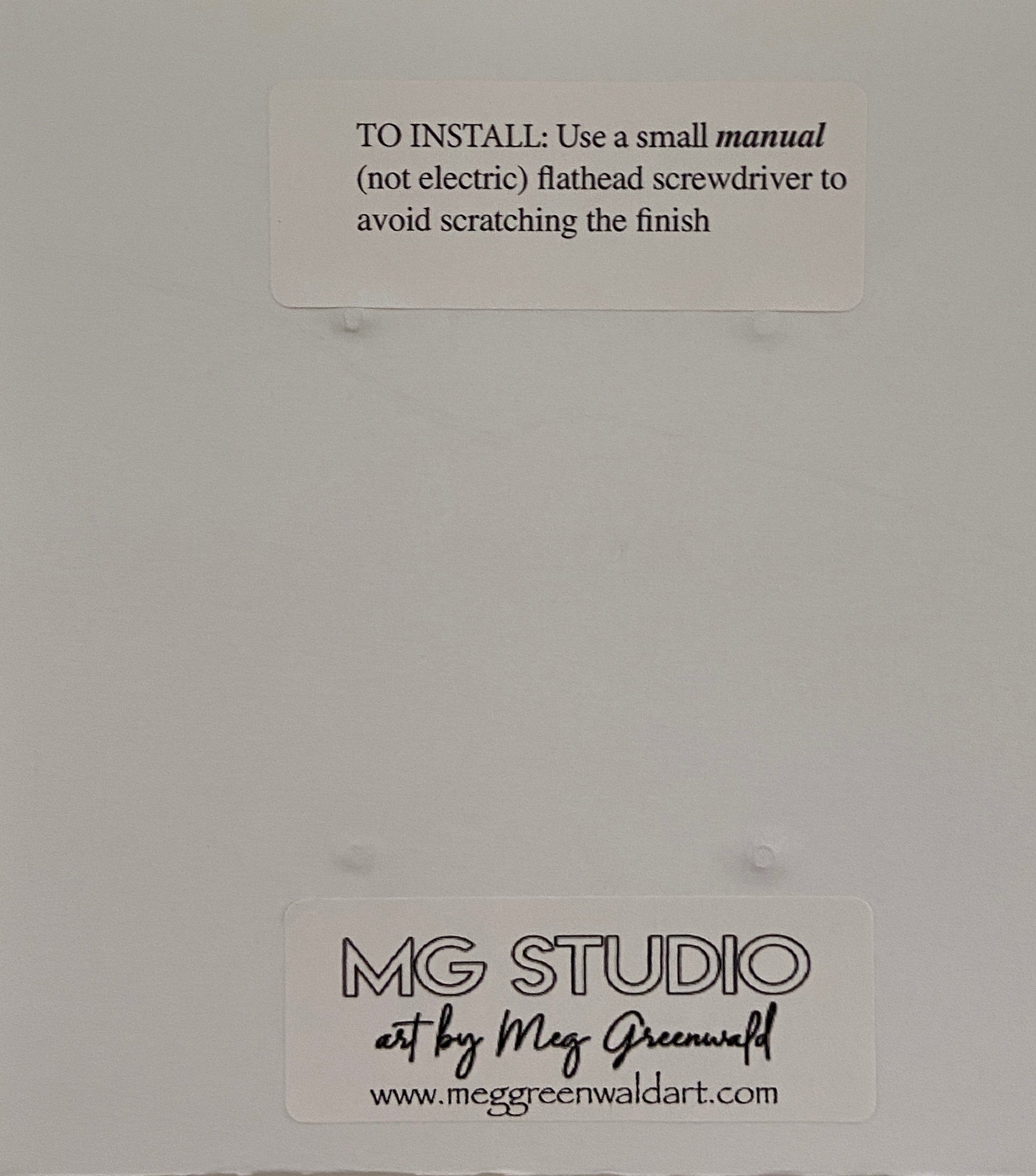 Hand Painted Double Toggle Light Switch Cover: Gold & Ivory