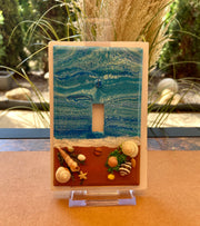 Handcrafted Seashell Light Switch Cover: Coastal Beach Decor