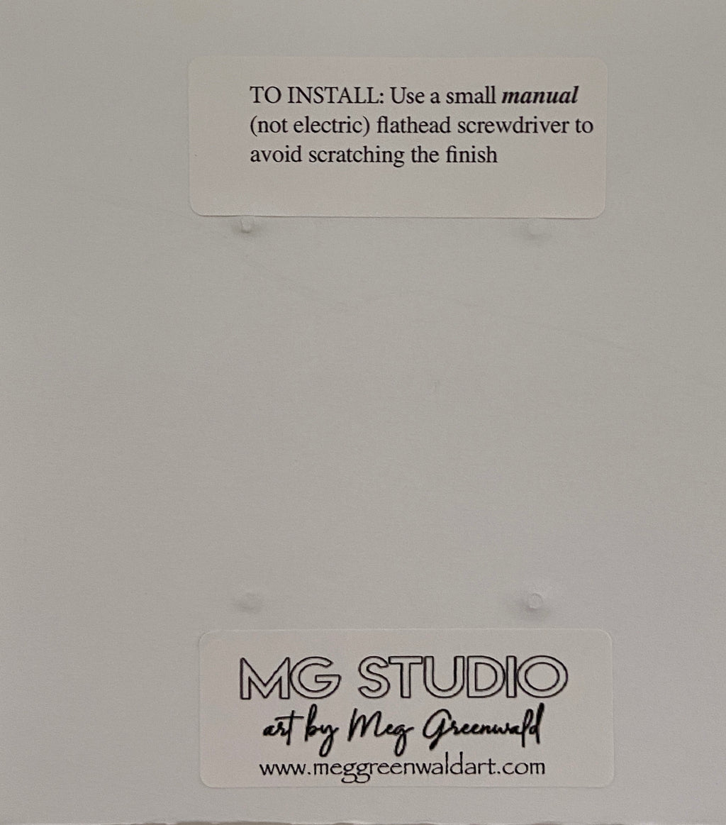 Hand Painted Double Toggle Switch Plate: Red, White & Black